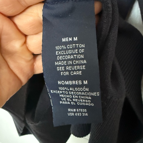 Nautica Navy Blue Cotton Knit Crewneck Casual Sweater - Picture 4 of 4